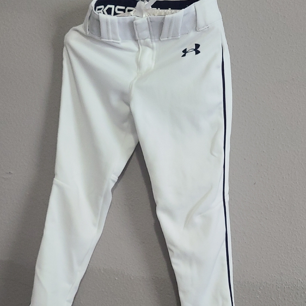 Under Armour Kids White Baseball Pants